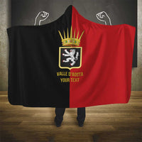 Personalized Italy Aosta Valley Hooded Blanket Inspiration Flags Style