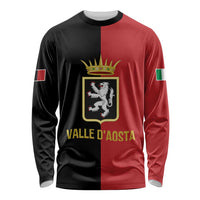 Personalized Italy Aosta Valley Long Sleeve Shirt Inspiration Flags Style