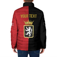 Personalized Italy Aosta Valley Padded Jacket Inspiration Flags Style - Wonder Print Shop