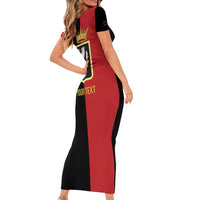 Personalized Italy Aosta Valley Short Sleeve Bodycon Dress Inspiration Flags Style