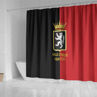 Personalized Italy Aosta Valley Shower Curtain Inspiration Flags Style