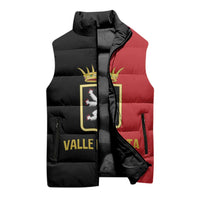 Personalized Italy Aosta Valley Sleeveless Puffer Jacket Inspiration Flags Style - Wonder Print Shop