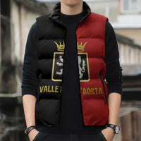 Personalized Italy Aosta Valley Sleeveless Puffer Jacket Inspiration Flags Style - Wonder Print Shop