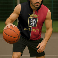 Personalized Italy Aosta Valley Sleeveless Zip Hoodie Inspiration Flags Style - Wonder Print Shop