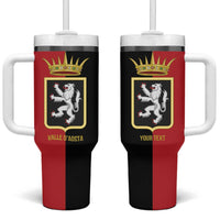 Personalized Italy Aosta Valley Tumbler With Handle Inspiration Flags Style
