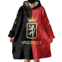Personalized Italy Aosta Valley Wearable Blanket Hoodie Inspiration Flags Style