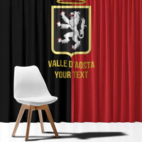 Personalized Italy Aosta Valley Window Curtain Inspiration Flags Style