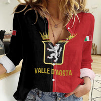 Personalized Italy Aosta Valley Women Casual Shirt Inspiration Flags Style