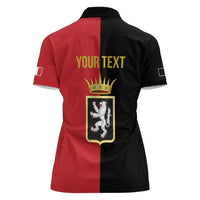 Personalized Italy Aosta Valley Women Polo Shirt Inspiration Flags Style
