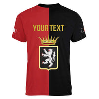 Personalized Italy Aosta Valley Women V-Neck T-Shirt Inspiration Flags Style