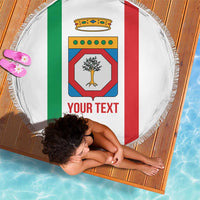 Personalized Italy Apulia Beach Blanket Inspiration Flags Style