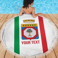 Personalized Italy Apulia Beach Blanket Inspiration Flags Style