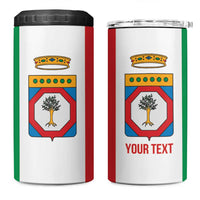 Personalized Italy Apulia 4 in 1 Can Cooler Tumbler Inspiration Flags Style