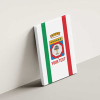 Personalized Italy Apulia Canvas Wall Art Inspiration Flags Style