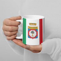 Personalized Italy Apulia Ceramic Mug Inspiration Flags Style - Wonder Print Shop