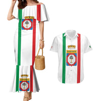Personalized Italy Apulia Couples Matching Mermaid Dress and Hawaiian Shirt Inspiration Flags Style