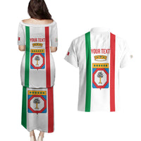 Personalized Italy Apulia Couples Matching Puletasi and Hawaiian Shirt Inspiration Flags Style