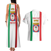 Personalized Italy Apulia Couples Matching Tank Maxi Dress and Hawaiian Shirt Inspiration Flags Style