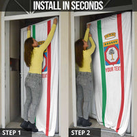 Personalized Italy Apulia Door Cover Inspiration Flags Style - Wonder Print Shop