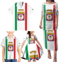 Personalized Italy Apulia Family Matching Puletasi and Hawaiian Shirt Inspiration Flags Style