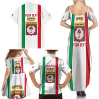 Personalized Italy Apulia Family Matching Summer Maxi Dress and Hawaiian Shirt Inspiration Flags Style
