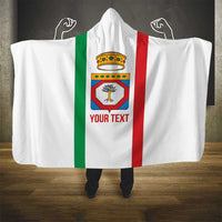 Personalized Italy Apulia Hooded Blanket Inspiration Flags Style