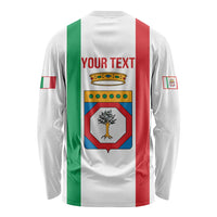 Personalized Italy Apulia Long Sleeve Shirt Inspiration Flags Style