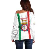 Personalized Italy Apulia Off Shoulder Sweater Inspiration Flags Style