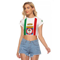 Personalized Italy Apulia Raglan Cropped T Shirt Inspiration Flags Style