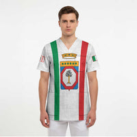 Personalized Italy Apulia Scrub Top Inspiration Flags Style - Wonder Print Shop