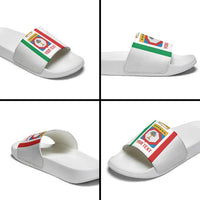 Personalized Italy Apulia Slide Sandals Inspiration Flags Style - Wonder Print Shop