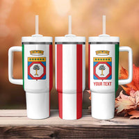 Personalized Italy Apulia Tumbler With Handle Inspiration Flags Style