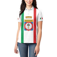 Personalized Italy Apulia Women Polo Shirt Inspiration Flags Style