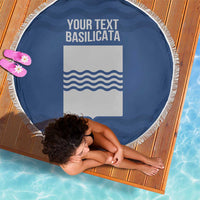 Personalized Italy Basilicata Beach Blanket Inspiration Flags Style