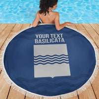 Personalized Italy Basilicata Beach Blanket Inspiration Flags Style