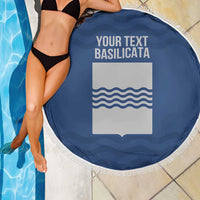 Personalized Italy Basilicata Beach Blanket Inspiration Flags Style