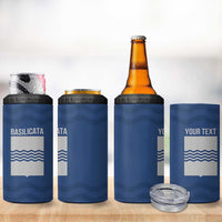 Personalized Italy Basilicata 4 in 1 Can Cooler Tumbler Inspiration Flags Style
