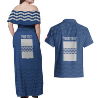 Personalized Italy Basilicata Couples Matching Off Shoulder Maxi Dress and Hawaiian Shirt Inspiration Flags Style