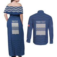 Personalized Italy Basilicata Couples Matching Off Shoulder Maxi Dress and Long Sleeve Button Shirt Inspiration Flags Style