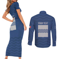 Personalized Italy Basilicata Couples Matching Short Sleeve Bodycon Dress and Long Sleeve Button Shirt Inspiration Flags Style