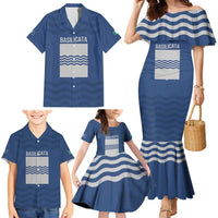 Personalized Italy Basilicata Family Matching Mermaid Dress and Hawaiian Shirt Inspiration Flags Style