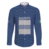 Personalized Italy Basilicata Family Matching Off The Shoulder Long Sleeve Dress and Hawaiian Shirt Inspiration Flags Style