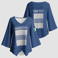 Personalized Italy Basilicata Kimono Sleeve Blouse Inspiration Flags Style - Wonder Print Shop
