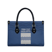 Personalized Italy Basilicata Leather Bag Inspiration Flags Style - Wonder Print Shop