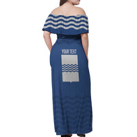 Personalized Italy Basilicata Off Shoulder Maxi Dress Inspiration Flags Style