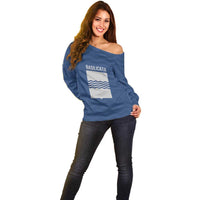 Personalized Italy Basilicata Off Shoulder Sweater Inspiration Flags Style