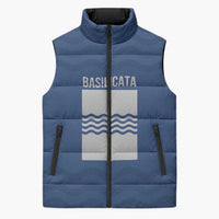 Personalized Italy Basilicata Sleeveless Puffer Jacket Inspiration Flags Style - Wonder Print Shop