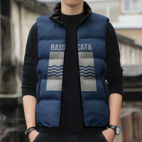 Personalized Italy Basilicata Sleeveless Puffer Jacket Inspiration Flags Style - Wonder Print Shop