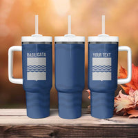 Personalized Italy Basilicata Tumbler With Handle Inspiration Flags Style