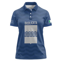 Personalized Italy Basilicata Women Polo Shirt Inspiration Flags Style